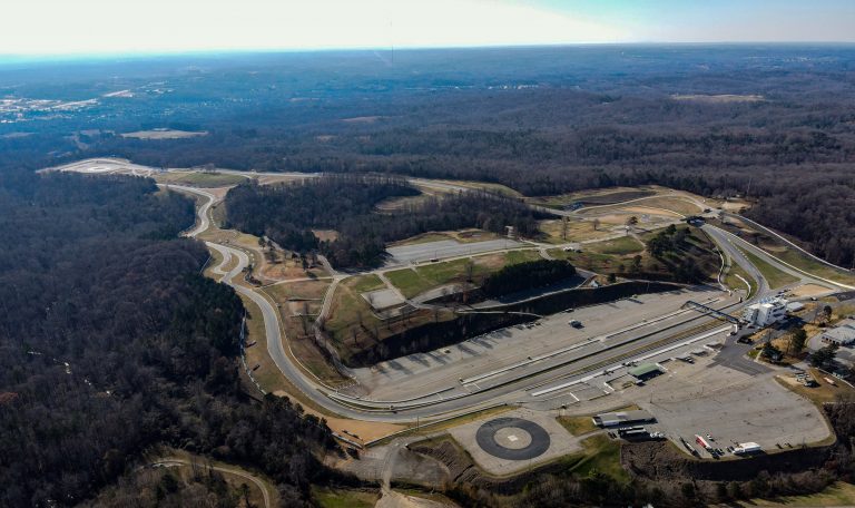 Aerial view of Michelin Raceway Road Atlanta